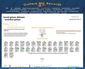 Découvrez notre site Guitare MG Records
